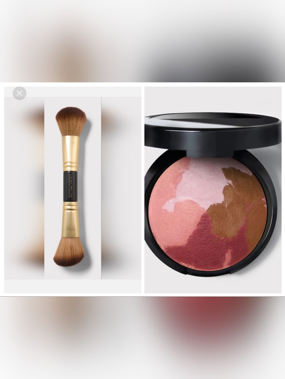Laura Geller Baked Blush-n-Bronzer & Dual Ended Blush/Bronzer Brushes
